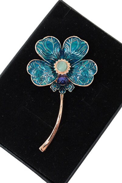 KEEBA Kraliçe taç çiçeği broş Kristal taşlı çiçekli kadın yaka iğnesi çiçek b...