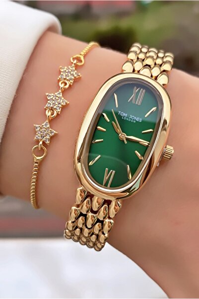 Tom Jones Brand Original - Gold Color - 2 Year Warranty Women's Wristwatch - ...