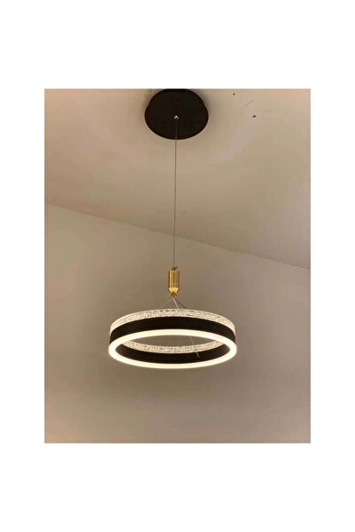 luminastar Candelabru LED suspendat, circular, 38W, negru, lumină caldă/rece/...