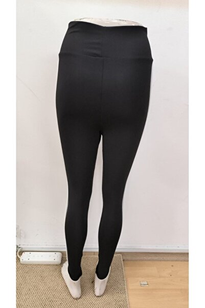 Giyimodam Women's High Waist Side Striped Detail Diver Leggings