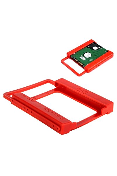 zola SSD/HDD adapter from 2.5 inches to 3.5, plastic, 13.3 x 10 x 1.5 cm, red