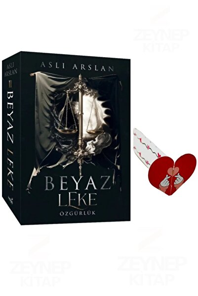 İndigo Kitap Beyaz Leke 2 Özgürlük(Karton Kapak)Özel Tasarım Kalp Ayraç ve Po...