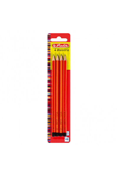 Herlitz Creion Grafit HB lacuit 4/set