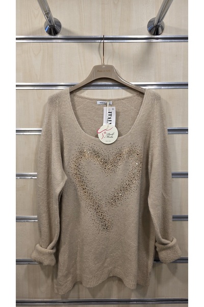 Park Moda Alpaca Wool Sweater Stone Printed