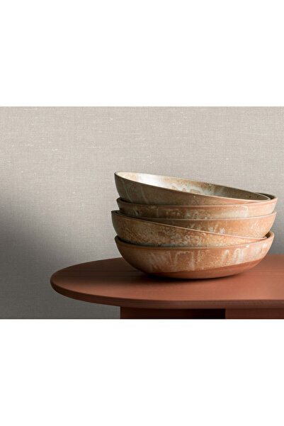 bn walls Vinyl wallpaper 5.3 sqm imitation canvas fabric in cozy warm