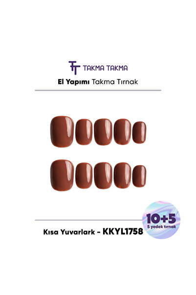 Takma Takma KKYL1758 Kısa Yuvarlark 15'li Tekrar Kullanılabilir El Yapımı Pro...