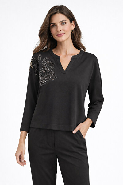 BLUEBELLE Embroidered Knitted Bluz