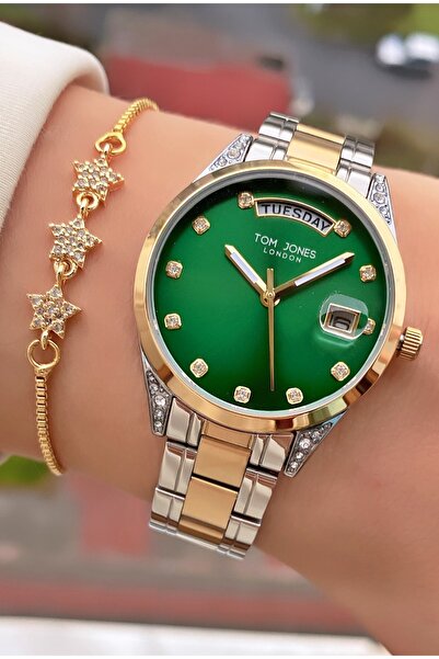 Tom Jones Original Brand - Yellow Green Color - 2 Year Warranty Women's Wrist...