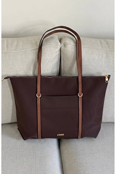 Madame Askilari Ring Detail Large Brown Women's Shoulder Bag En42 Boy32