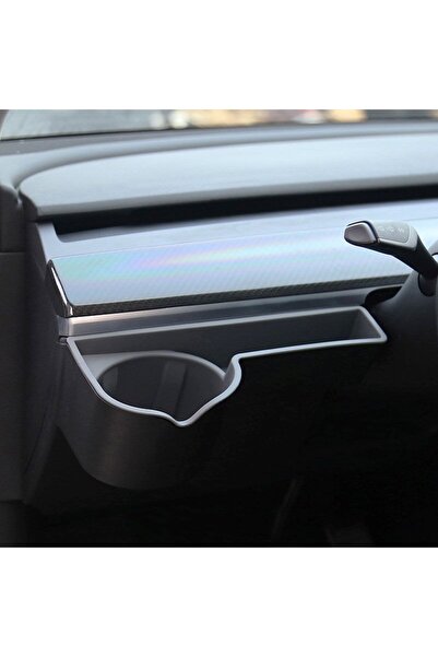 TESLA Model Y - Model 3 Ön Göğüs Bardak ve Telefon Tutucu - Gri