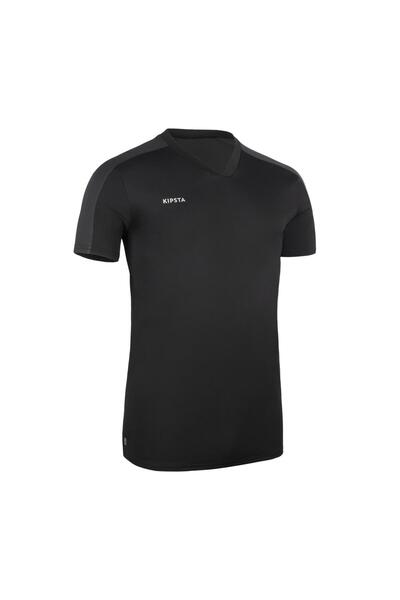Decathlon Kipsta Yetişkin Siyah Kısa Kollu Futbol Forması - ESSENTIAL