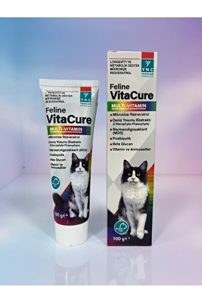 YNC Feline VitaCure Kedi Multi Vitamin - Uzun Ömür & Bağışıklık Desteği 100g