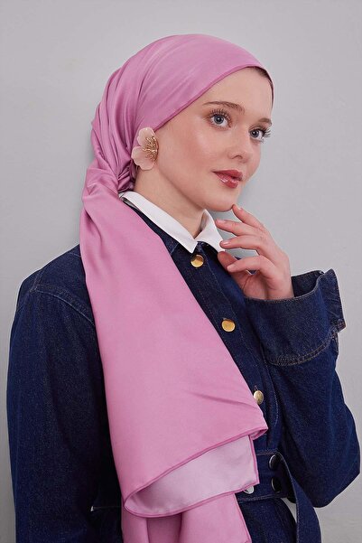 Levidor K.Pink Solid Color Trend Twill Scarf