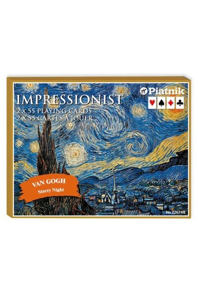 Piatnik Van Gogh Playing Cards - "Starry Night", (Austria), 2 packs in luxury...