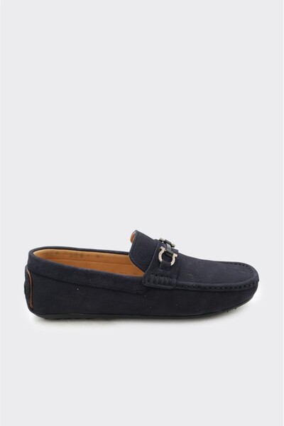 derinet Hakiki Deri Tokalı Erkek Loafer