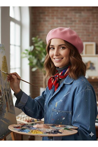 sema aksesuar Women's Painter Beret French Hat - Valentine's Day Gift