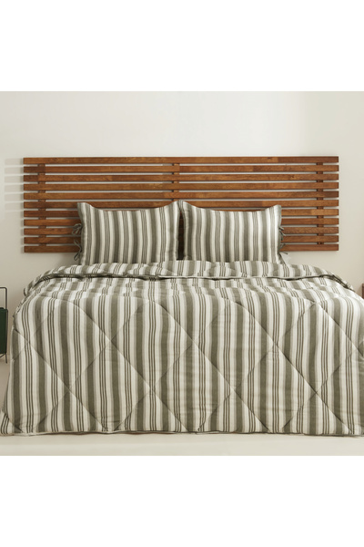 Sarah Anderson Barlet Tek Kişilik Comfort Set/Uyku Seti Çizgili Yeşil