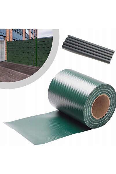 zola Banda decorativa ingradire garduri, PVC rezistent, 450g/m2, 20 de clipsu...