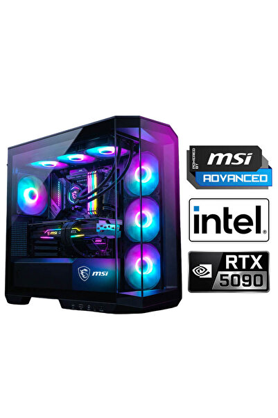 XASER Velox x590 i9 14900KF 64GB DDR5 Ram 2TB M.2 NVMe SSD 32GB RTX5090 Sıvı ...