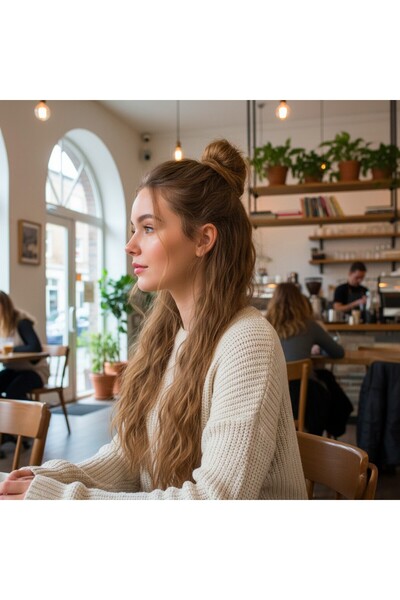 Handmade 8 parça ısıya dayanıklı koyu renk çıtçıtlar tak cık yeni nesil saçlar