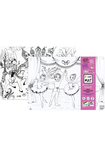 Funny Mat SET 2 x PLANȘĂ REUTILIZABILĂ 33,5x48cm + CADOU SET INSTRUMENTE DE C...