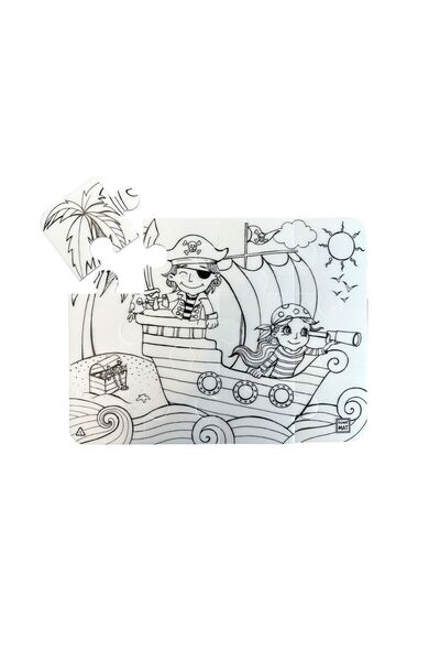 Funny Mat PLANȘĂ REUTILIZABILĂ 30x40cm + CADOU SET INSTRUMENTE DE COLORAT