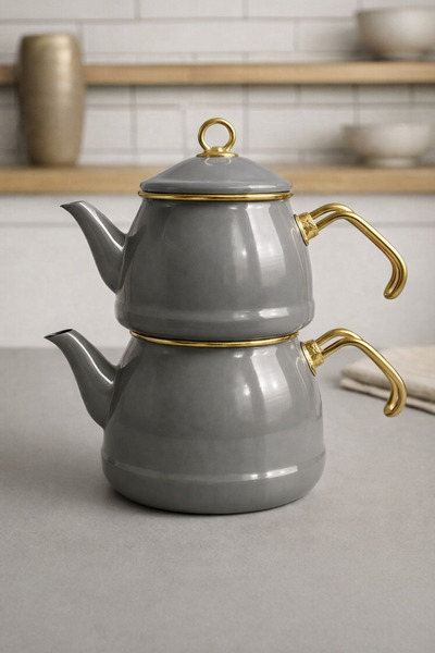 Evsun Home Collection Enamel Teapot Set