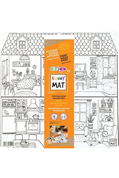 Funny Mat ΕΠΑΝΑΧΡΗΣΙΜΟΠΟΙΗΜΕΝΗ ΠΙΝΑΚΙΔΑ 40x40cm + ΣΕΤ ΔΩΡΟΥ ΜΕ ΕΡΓΑΛΕΙΑ ΧΡΩΜΑ...