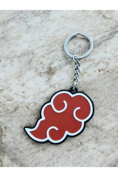 3D Layshop Set of 2: Naruto Akatsuki Cloud Keychain - Lover and Friend Combination