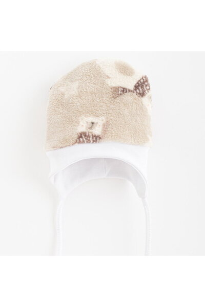 NEWBABY Baby Wellsoft Winter Cap New Baby Polar Bear, size 80/86