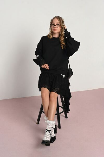 HAUSEkids Μοντέρνο ονειρικό κοριτσίστικο σετ για ηλικίες 9-14 ετών - Μαύρο