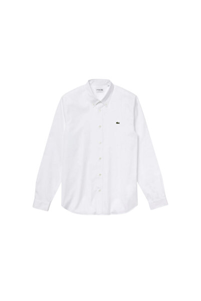 Lacoste Regular Fit Erkek Beyaz Gömlek