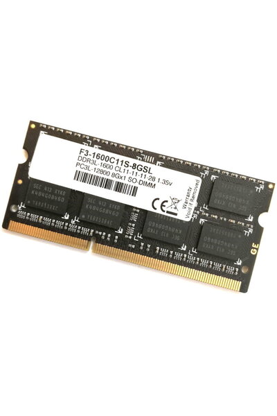 G Skill F3-1600C11S-8GSL, DDR3, 8 GB, 1600 GHz, CL11, 1.35V