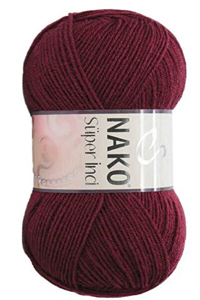 NAKO Super Pearl 5 Pieces Bordo Colar: 999