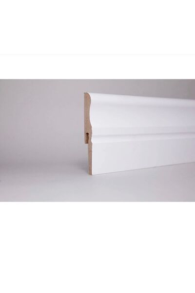 balkanlarparke SÜPÜRGELİK YALI U10 MDF ÜZERİ LAKE PVC (10cmx15mmx250cm)