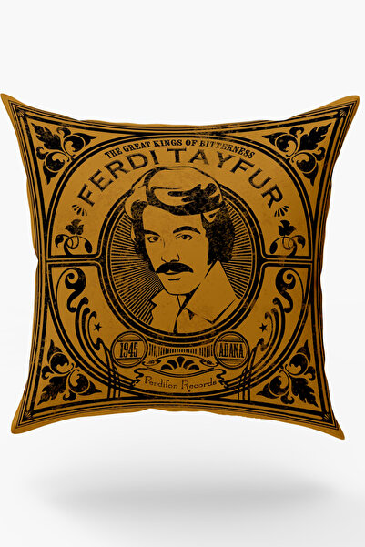Karkan Tekstil Ferdi Tayfur Retro Design Pillow