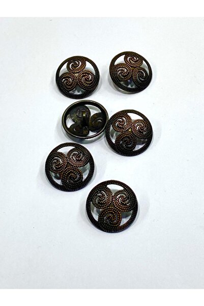 karantuhafiye زر معطف ترنش / زر معدني / نحاس عتيق / 2.2 سم / مجموعة من 6 قطع ...