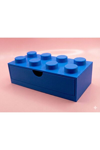 Teknovagroup Mini Drawer with Building Toy Design - Small Size 4X2 Desktop Or...