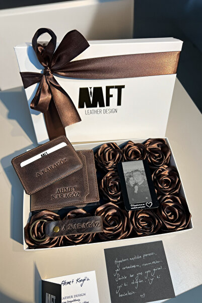 MFT Leather Design Paris/Rose Box Set - Dark Brown |   Rb00003