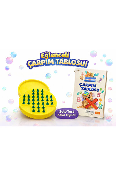 TOMBİ-X Çarpım Tablosu Kartları Yazılabilir - Solo Test Zeka Strateji Oyunu