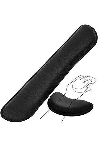 Generic Upgrade Enlarge Gel Memory Foam Set Keyboard Wrist Rest Pad, Mouse Wr...