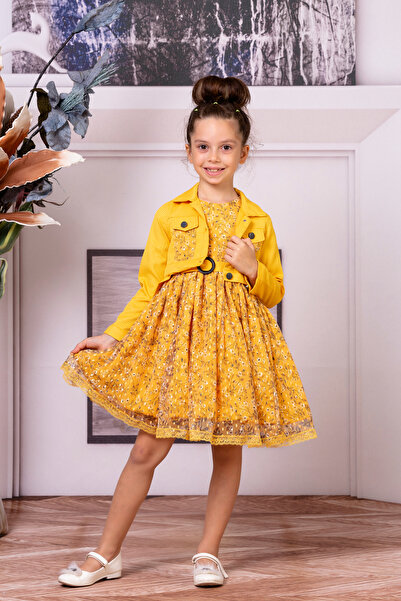 SÜSLÜ PİNK KİDS Girls' Festive Dress