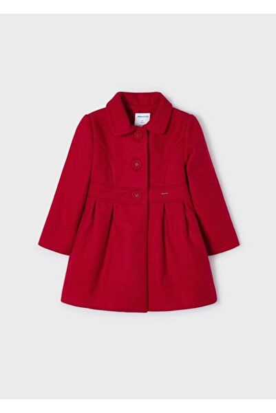 MAYORAL Kız Çocuk Kırmızı Prenses Kaşe Kaban