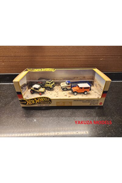 HOT WHEELS PREMİUM 4 LÜ SET OFF ROAD Collection TOYOTA LAND CRUİSER JEEP HORİ...