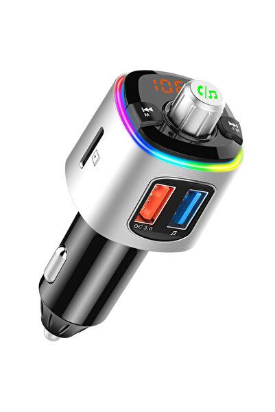 gemevo Modulator FM Gemevo® Bluetooth 5.0 cu incarcator auto Quick Charge 3.0