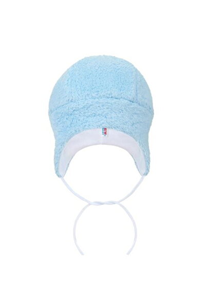 NEWBABY Căciulă de iarnă New Baby Nice Bear albastră, mărimea 68 (4-6 luni)