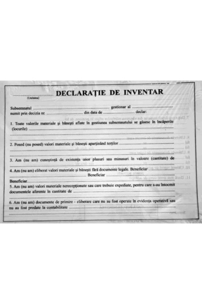 DanyCris Inventory Declaration A5