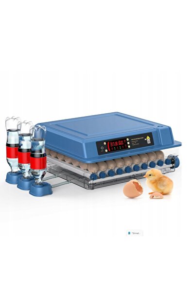 zola Αυτόματος επωαστήρας 64 αυγών, 80 W, αυτόματη περιστροφή, έλεγχος υγρασί...