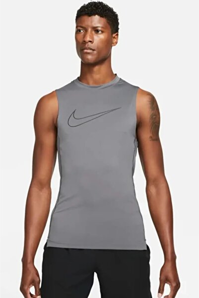 Nike Pro Dri-Fit Training Slim Fit Men's Gray Sports Singlet