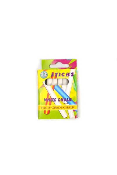 GNR Market White Chalk Set of 12 Pieces for Board and Drawing
